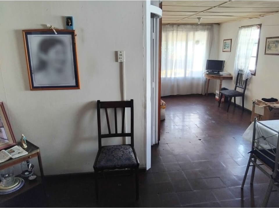 Living con piso de madera