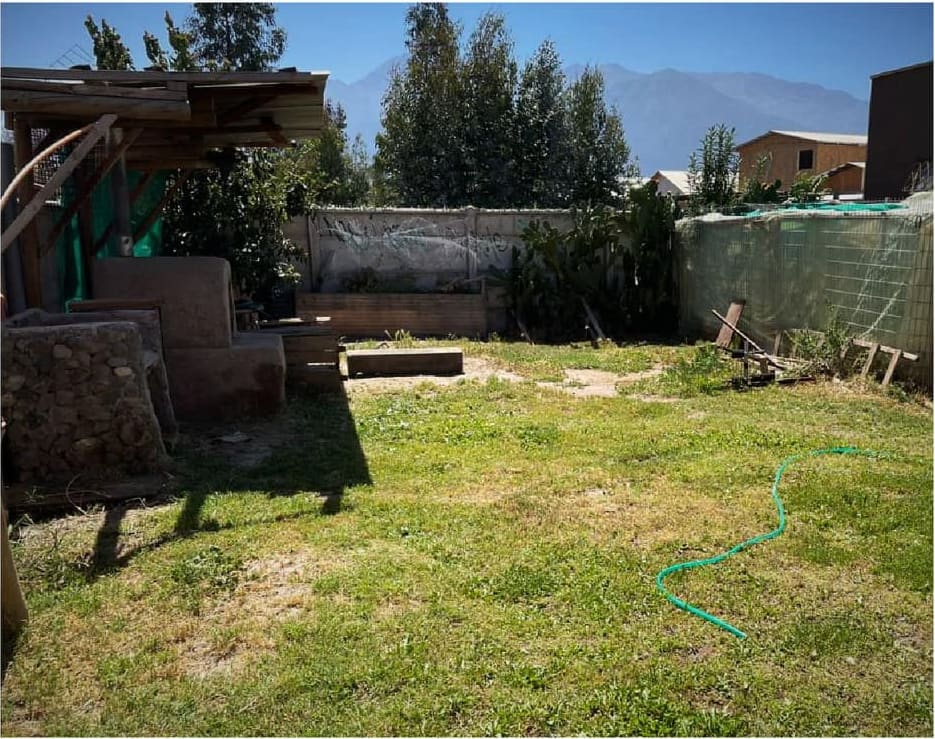Fachada de la casa en Pirque